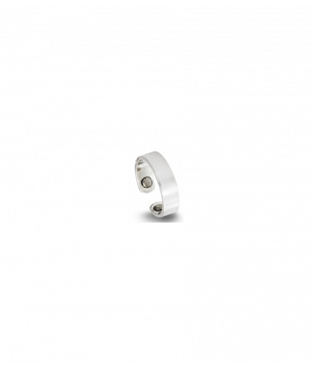 Bague argentée magnetic